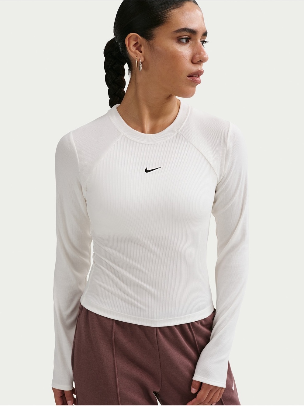 Nike • NWT Women's Long-Sleeve Ribbed Crew Top PTP 17-20”